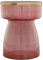 Qiyano Glamouröser Beistelltisch Tepura Rosa - Mundgeblasenes Glas, Goldener Metallplatte - Vielseitig & Stilvoll., Wohnzimmer, Bar Lounge Sofa