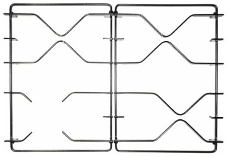 FIGEVIDA Kit 2 griglie in ferro smaltato nero lucido 395 x 263 mm. per cucina piano cottura 4 fuochi C00322214 - C00330173 PER Whirlpool