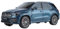 EMRGAZQD Motorfahrzeuge Replika Auto 1/24 Passend for Benz GLE SUV Maßstab Geländewagen Modellsammlung Druckguss-Legierungsfahrzeuge Mit Tonlicht Originalgetreue Nachbildung(Blue)