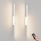 Aipsun Kabellose LED Akku Wandleuchte mit fernbedienung, 6000mAh USB-C Wiederaufladbare Wandlampe Weiß 60CM, 5W Moderne Schlafzimmer Wohnzimmer Wandleuchte, Drei Farbtemperaturen (2 Stück)