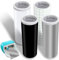4 Rollen Smart Vinyl Permanent für Cricut Joy 14x200cm Smart Adhesive Vinyl Permanent Schwarz+Weiß+Silber+Transferfolie Vinyl Plotterfolie Selbstklebend Set für DIY Tassen, Autos, Banner, Dekoration