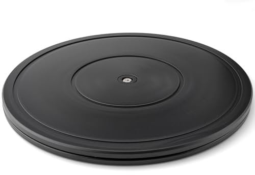 Famgee 12 Inch Heavy Duty Lazy Susan Turntable Rotating Swivel Stand with Steel Ball Bearings for Flat Panel Monitors, Computer, TV, Speakers, Bonsai, Statue, Cabinet Organizer