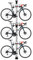 Fahrradständer Boden mit Bügel 3/4m, Metall-Parkständer Ohne Bohren, Vertikaler Fahrradständer mit Teleskopischer Höhe, Tragfähigkeit 100kg(3m/3)