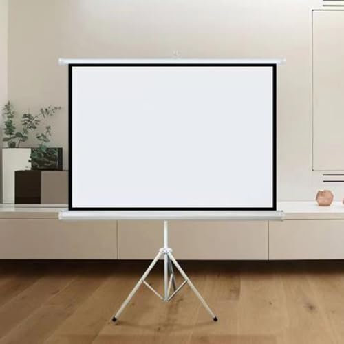 OPOLDBDMAC Ecran De Projection sur Pied，60 Pouces Écran De Projection avec Trépied，16:9/4:3 Full HD Portable Pliable Ecran Projecteur, pour Home Cinéma(60-inch 16:9)