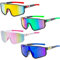 4 Stück Sonnenbrille Fahrradbrille, Polarisierte Sonnenbrille Sportbrille für Damen und Herre UV400 Schutz Schutzbrille Schnelle Brille Sport Laufbrill für Outdoorsport Angeln Fahren Reisen