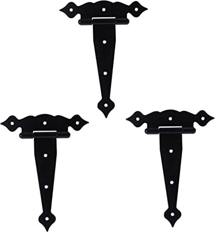 POPETPOP 3pièces Charnière De Porte Charnières à Sangle Décorative Pour Porte De Hangar Portail Robuste