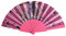 Dance Hand Hero Flower Style Wedding Lace Foldable Chinese Silk Mini Sauna (Pink, One Size)