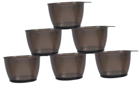 WEKADRIN 6piezas Tazón De Coloración De Cabello Bol Para Mezcla y Tinte Apilables Para Uso Casa y Salón Suministros De Coloración Para y Profesionales