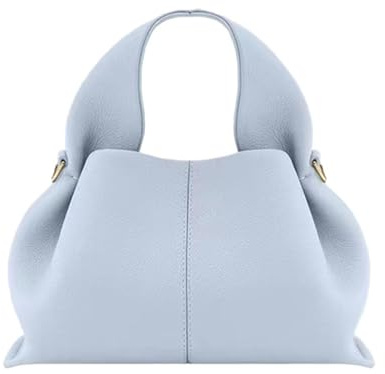 MYZCYBFC Cloud Bag Damen Lederhandtasche Knödel Clutch Bag Retro Schulter Crossbody Bag Chic Casual Handtasche (Blue,Small)