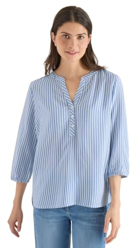Cecil 3/4-Arm Bluse mit Streifenmuster Blouse Blue L