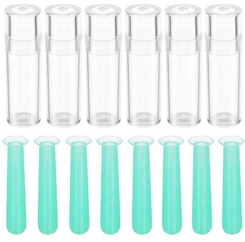 SHINEOFI 15 Pcs Silicone Rgp Lens Plunger Remover and Inserter Tools Lightweight and Comfortable Contact Lens Applicator for Easy and Insertion
