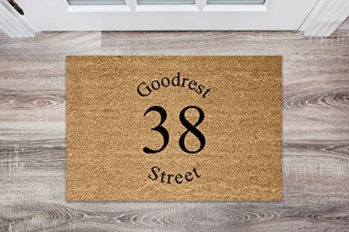 Active Window Films Personalised Genuine Coir Door Mat/Heavy Duty Home Entrance Matting Large (Style 1)