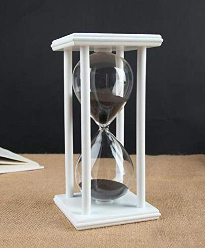 Sanduhr Timer für 30 Minuten Dekoration Festival Ornament für Küche Restaurant Wohnzimmer Zuhause Wandschrank Schreibtisch Schlafzimmer Party Weihnachten Neujahr Schwarz Sanduhr-Timer 30 Minuten