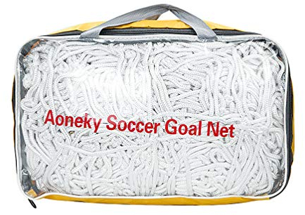 Aoneky 4 mm schweres FuÃŸballtornetz â€“ 4,5 kg pro Netz â€“ 61 x 2,4 m â€“ -FuÃŸballnetz in voller GröÃŸe â€“ Pfosten nicht im Lieferumfang enthalten