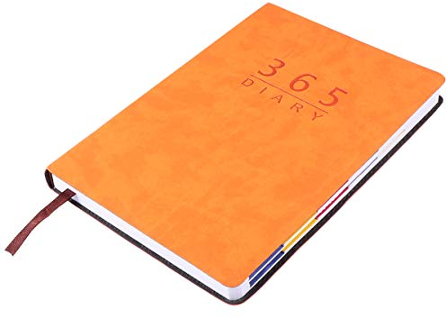 Terminplaner 2021 Tageskalender Zeitmanagement Planer Zeitplan A5 Tagebuch Notizbuch Tagesplaner Familienplaner Studienplaner Zeitplanbuch Studenten Familie Freunde Orange
