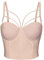Woboren Donne con Reggiseno Corsetto Shapewear Top Ricamato Tracolla Regolabile push up reggiseno (Beige, M)