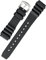 BOMBFROG Taucheruhr Uhrenarmband 20mm Silikon schwarz, Edelstahl-Dornenschließe silber - Uhrenarmband Taucheruhr Herren und Damen