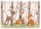 Papel Pintado Infantil Bosque Ciervo Animales - Impresión de látex - Incluye Pegamento - Fotomurales Pared Tejido No Tejido Decorativos Murales Fotográfico Moderno Decoración de Paredes (368x254 cm)