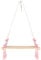 AvoDovA Wandregal Schweberegal, Hängendes Holzregal, Boho Schaukel Seil Schweberegale Hängeregal, schwimmende Holzregale mit Haken für Wohnzimmer Schlafzimmer Wanddekoration, Rosa