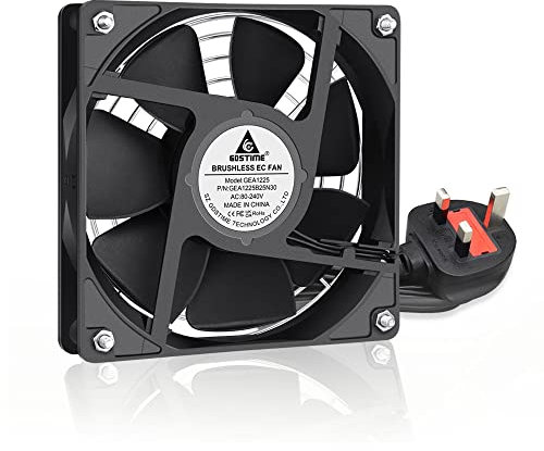 GDSTIME AC EC 240V pc Fan 120mm Fan Dual Ball Bearing for PSU, Workstation, Cabinet Exhaust Ventilation Cooling