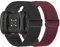 Tiptops 2 Pack Ersatzarmband Kompatibel mit Fitbit Versa 4/Versa 3 Armband/Fitbit Sense 2/Sense Armband für Damen/Herren, Sports Elastisches Verstellbares Nylon Uhrenarmband für Fitbit Versa 4/Sense 2