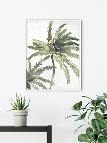Komar Wandbild - Tropical Toucan - Größe: 50 x 70 cm - Poster, Kunstdruck, Dekoration, Wohnzimmer, Schlafzimmer (ohne Rahmen)