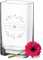 polar-effekt Leonardo Glas-Vase mit Wunschgravur für Ehepaare - Blumenvase mit Name als Hochzeitsgeschenk - Geschenk für Paare - Mann und Frau - handgefertigtes Unikat - Tischdeko - Deko Geschenkidee