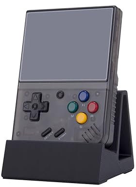 Miyoo Mini Plus Charging Dock, 3D Printed Magnetic Charging Dock for Miyoo Mini Plus Game Retro Console Handheld Miyoomini+ Charging Base Magnet Stand (Black)