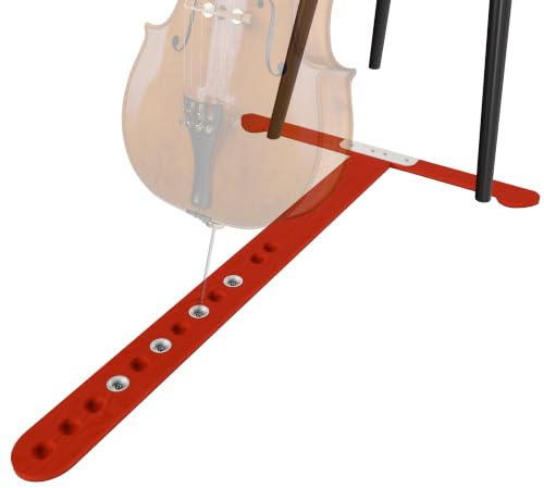 Rockhouse Cello Rock Stop Holz-Endstift-Anker-Stopper mit Gummi-Pad, Bodenschutz, mit Aufbewahrungstasche aus Oxford-Stoff