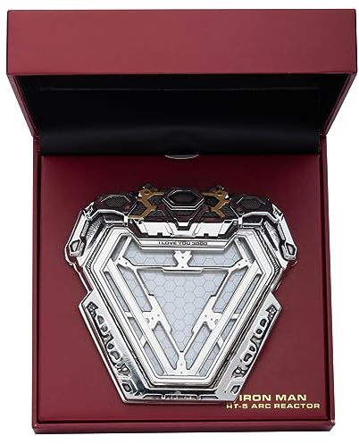 Replica Marvel Saga Dell'infinito Iron Man Spilla Arc Reactor I Love You 3000