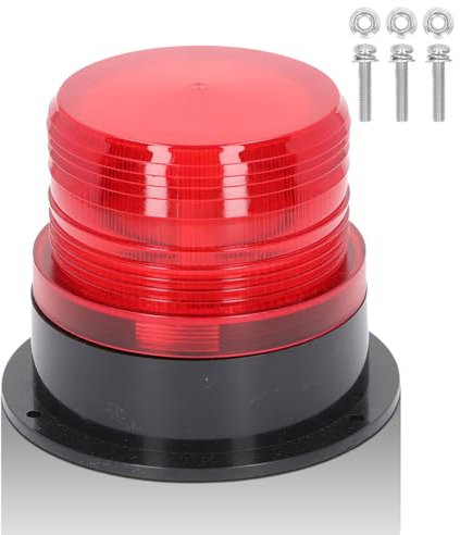 Luci di segnalazione a LED rosso, Spia Lampeggiante, LED Emergenza Attenzione Lampadina Lampada Faro Rotante Spie Strobe Flash Light Lampada D'avvertimento 12 a 60 V, 3W