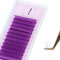 ALLOVE Farbige Wimpernverlängerung Super Easy Fan Lila Volumen-Wimpernverlängerungen 0,05 mm D Curl 12–15 mm Gemischte Schale Bunte Volumenwimpern Selbstauffächerndes Wimpernverlängerungszubehör
