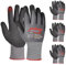 Pilim Microfoam Nitrile Safety Work Gloves - 3/6/12 Pairs Heavy Duty Grip Gloves for Construction, Gardening, and Mechanics