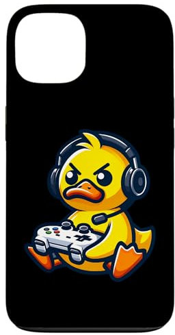 Lustige Ente Gamer Quack Videospiele Jungen Mädchen Kinder Hülle für iPhone 13