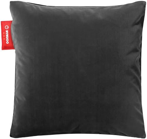 Nunuoo Samt-Heizkissen – Infrarotheiztechnologie – Heizelemente – mit automatischer Abschaltung – Winterkissen – kabellos – USB wiederaufladbar – 4 bis 8 Stunden Wärme (45 * 45 Grau)