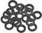 PATIKIL M15 Rubber Flat Washer, 20 Pack 15mm ID 23mm OD 2.5mm Thick Sealing Spacer Gasket Ring for Faucet Pipe Water Hose Fastener Bolt, Black