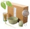 5Pcs Matcha Set, Matcha Tea Set with Whisk, 500ml Ceramic Bowl, Scoop Holder Handmade Matcha Making Kit Matcha Gift Set for Beginners Enthusiasts for Office Home Christmas Birthday (C)