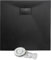 Thermopanel SMC Black Shower Trays Base Slate Stone Effect Textured Non Slip with Low Profile Waste and Solid Cover - 1700 x 700mm