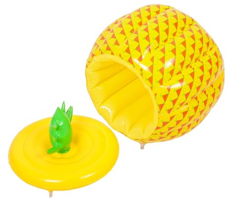 PHENOFICE Seau à Glace Gonflable pour Bouteille De Vin Et Bière Seau à Glace Ananas pour Piscine Et Fête