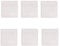 AC - Pack de 6 Platos Cuadrados de Cerámica - 26,5 x 26,5 cm - Material Resistente - Apto para lavavajillas y microondas - Ideal para el hogar, Cocina y hostelería
