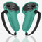 EXTRWORY Controller Grips Accessories, Silicone Grips For For Meta For Quest 3 And For Quest 3S For Gaming Protection Silicone Cover Set(Green)