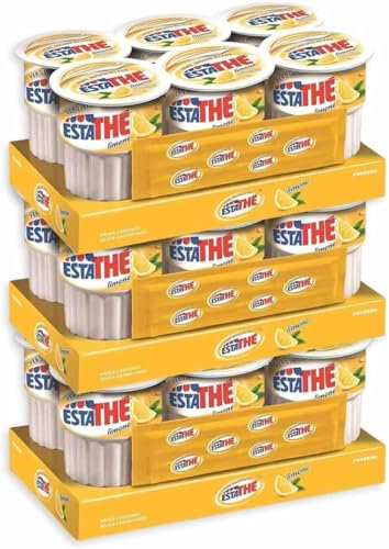 3X Thè Limone Bevanda con Infuso Vero di Foglie di Thè al Limone in Brick per estathe 6x200ml