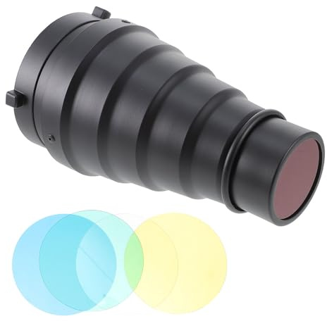 Tofficu Tubo Fascio di Luce Kit di Diffusore Flash per Speedlight Accessori per Fotografia Griglia Nido d Ape e Filtri Colorati
