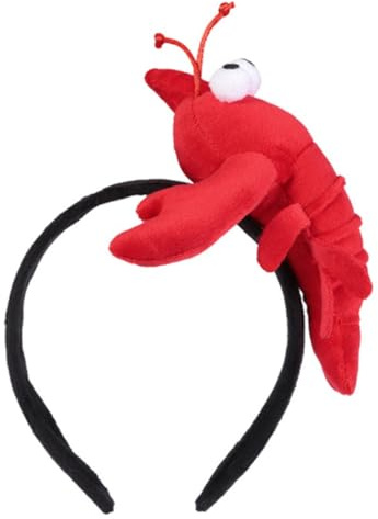 jojofuny Lustiger Plüsch Haarreif Krebs Kreativer Party Kopfschmuck für Geburtstags und Weihnachtsfeiern