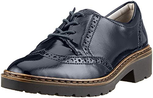 Jenny Damen Portland Brogues, Schwarz (Midnight 16)