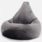 Lounge Pug, Gaming Sitzsack Sessel, Samt Schiefergrau