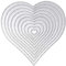 Stanzschablone Herz, U-horizon 10pcs LOVE Heart Cutting Dies Metall Schablonen Papierbasteln für DIY Scrapbooking, Fotoalbum Dekoration, Karte, Papier, Geschenk