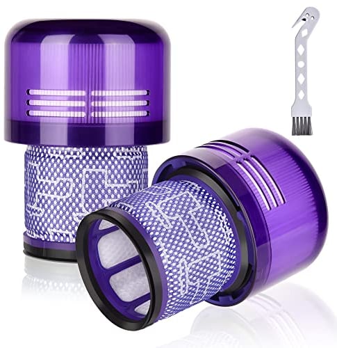 Leadaybetter 2 Pezzi Filtri per Dyson V11 Absolute Extra Pro, V11 Torque Drive Animal, V15 Detect Aspirapolvere senza fili SV14 SV17 SV22 Filtro di Ricambio Lavabile Hepa Sostituisce # DY-970013-02