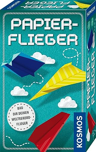 KOSMOS 711559 Papierflieger Bastelset; Kinderspiel, Papierflieger selber bauen, DIY-Kit für Kinder