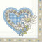 Ideal Home Range Ihr Lunch Serviette Lovely Edelweiss Blue 33x33cm 20 STK/Packung